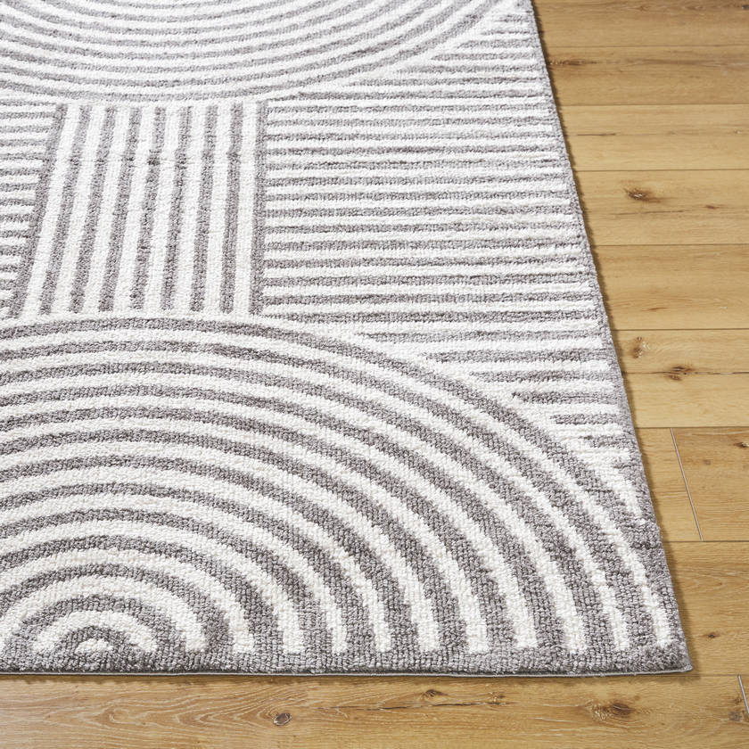 Marcela Modern Charcoal Washable Area Rug