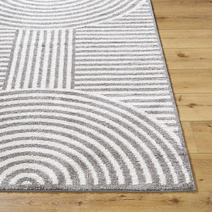 Marcela Modern Charcoal Washable Area Rug