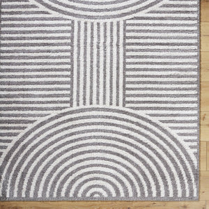 Marcela Modern Charcoal Washable Area Rug