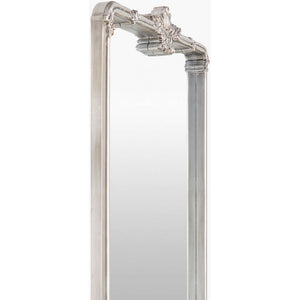 Shreena Traditional Silver Gray Wall Mirror