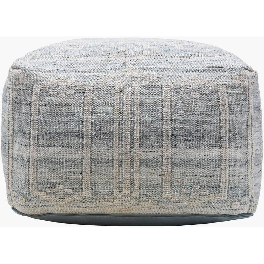 Camey Light Blue Pouf