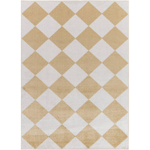 Senior Modern Saffron Washable Area Rug