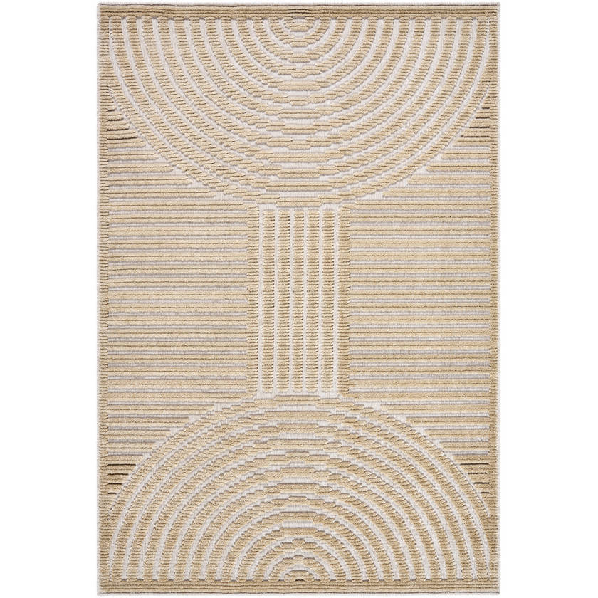 Carter Lake Modern Light Brown Washable Area Rug