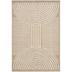 Carter Lake Modern Light Brown Washable Area Rug