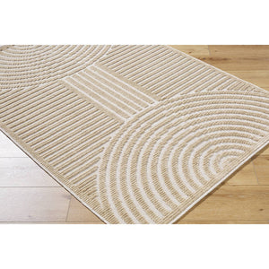 Carter Lake Modern Light Brown Washable Area Rug
