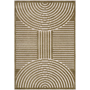 Carter Lake Modern Brown Washable Area Rug