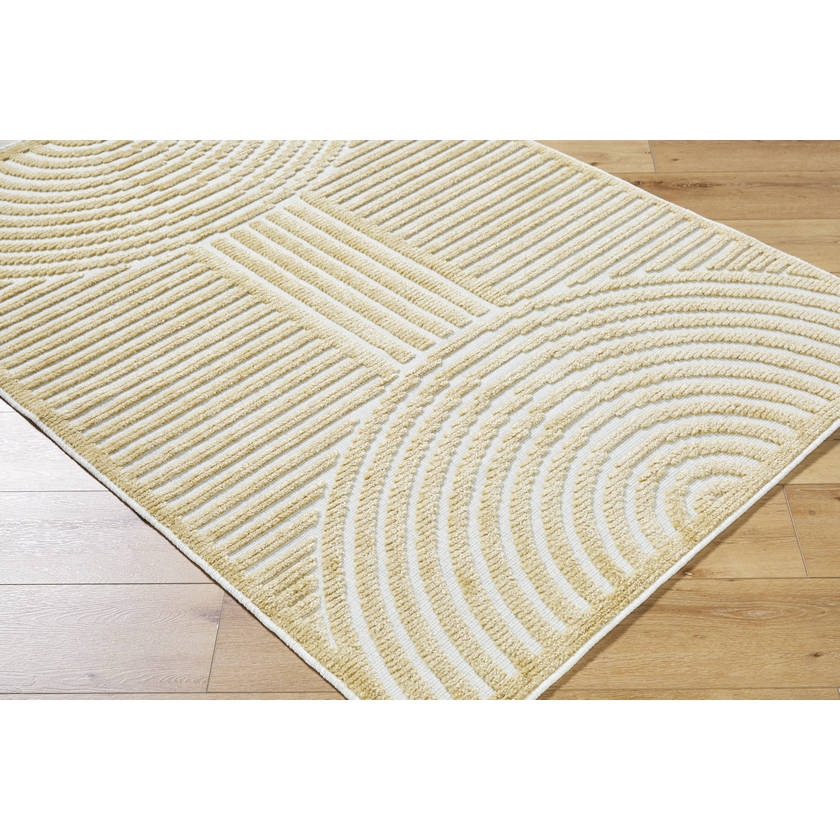 Carter Lake Modern Mustard Washable Area Rug