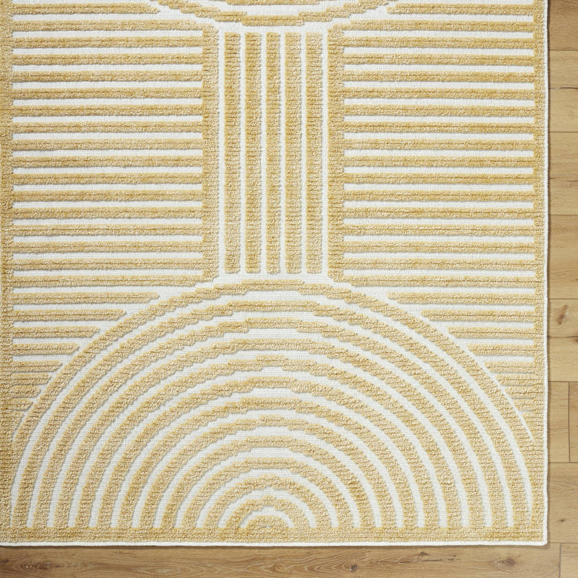 Carter Lake Modern Mustard Washable Area Rug