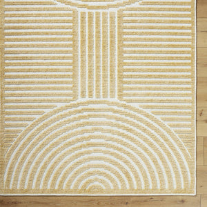Carter Lake Modern Mustard Washable Area Rug