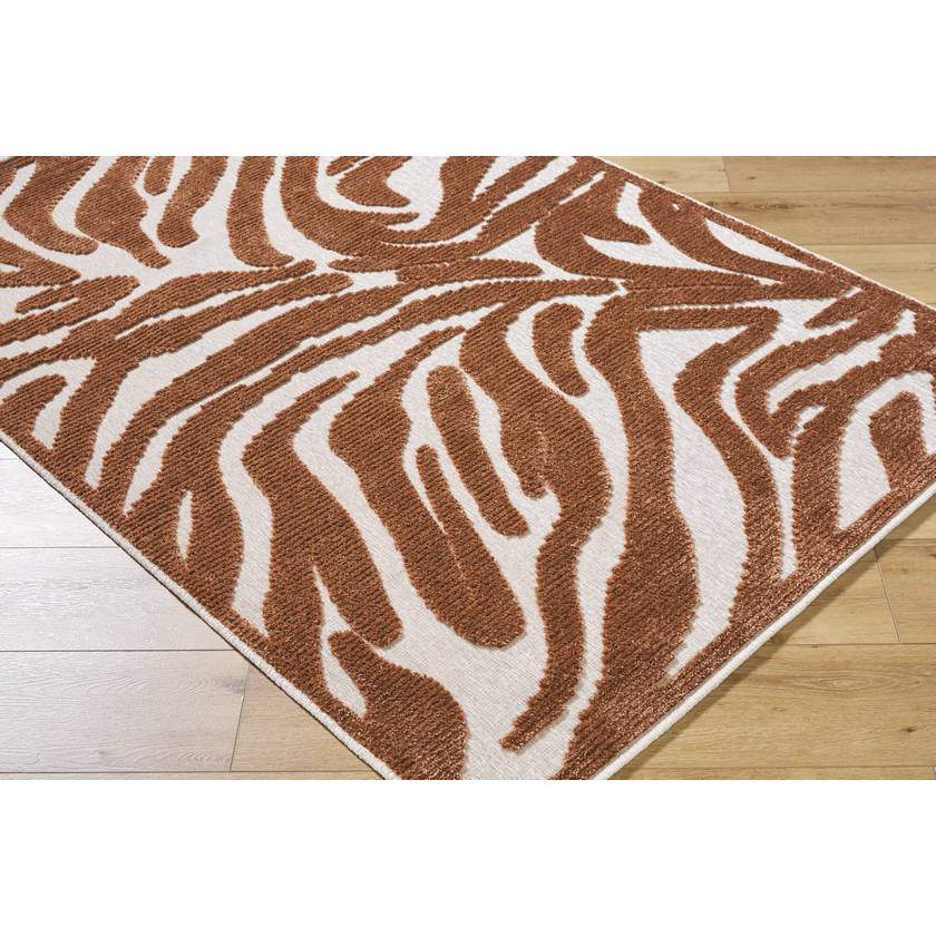 Cedar Vale Modern Rust Washable Area Rug