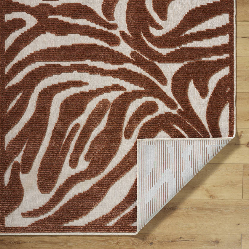 Cedar Vale Modern Rust Washable Area Rug