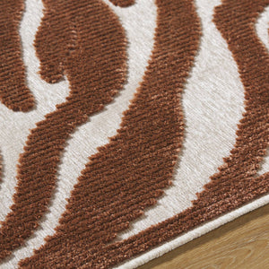 Cedar Vale Modern Rust Washable Area Rug