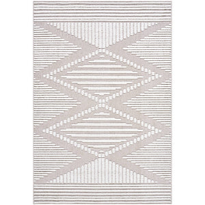 Rosamond Global Beige Washable Area Rug