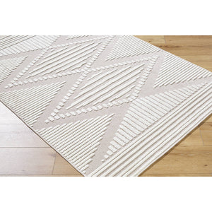 Rosamond Global Beige Washable Area Rug