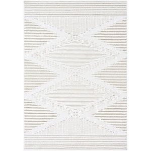 Rosamond Global Cream Washable Area Rug
