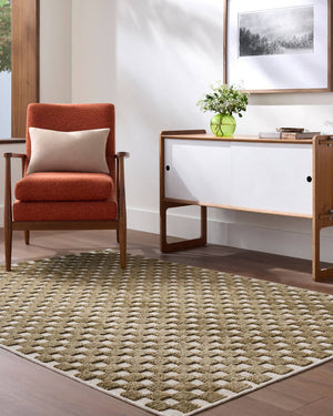 Jozette Modern Brown Washable Area Rug