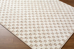 Jozette Modern Cream Washable Area Rug