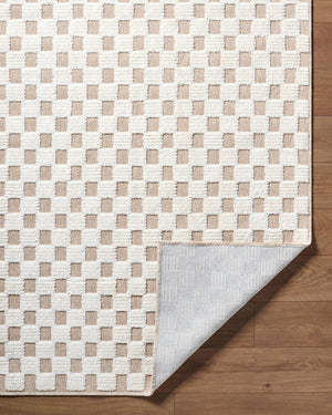 Jozette Modern Cream Washable Area Rug