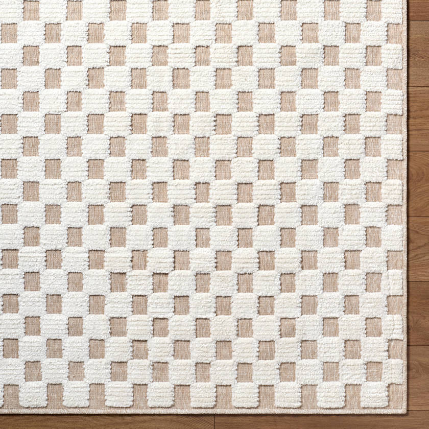 Jozette Modern Cream Washable Area Rug