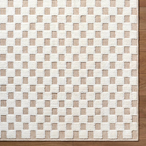 Jozette Modern Cream Washable Area Rug