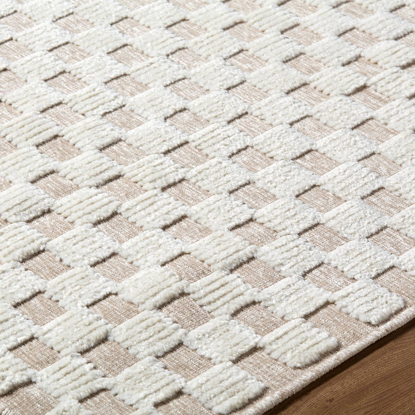 Jozette Modern Cream Washable Area Rug