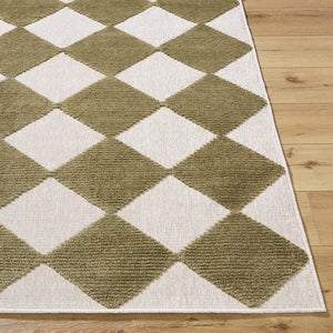 Luanne Modern Brown Washable Area Rug
