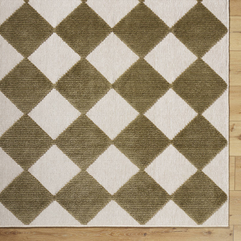 Luanne Modern Brown Washable Area Rug