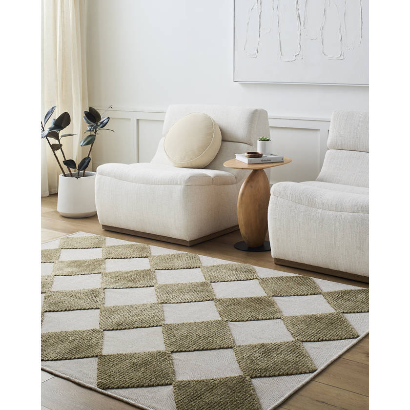 Luanne Modern Brown Washable Area Rug