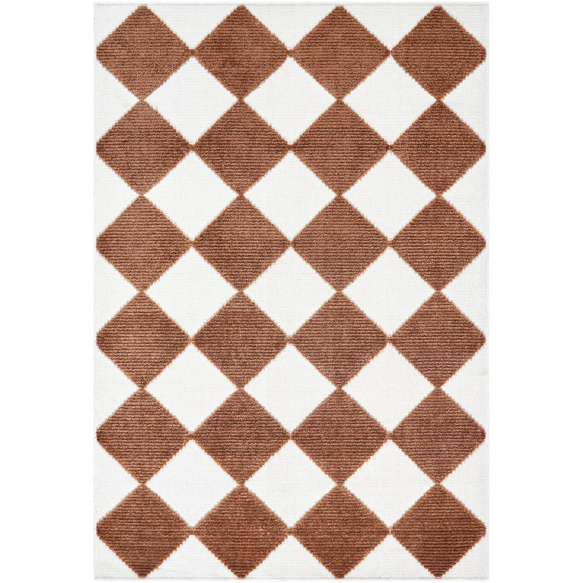 Luanne Modern Rust Washable Area Rug