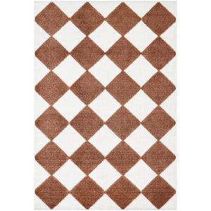 Luanne Modern Rust Washable Area Rug