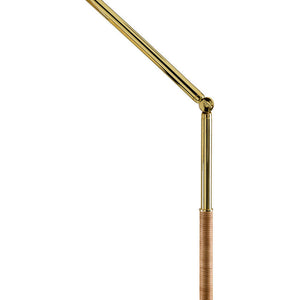 McCaskill Modern Metallic - Brass Floor Lamp