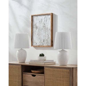 Register Modern White Table Lamp