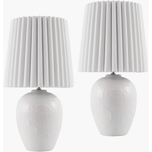 Register Modern White Table Lamp