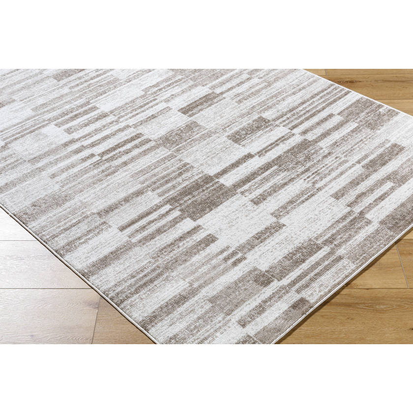 Keyatta Modern Dark Brown Area Rug