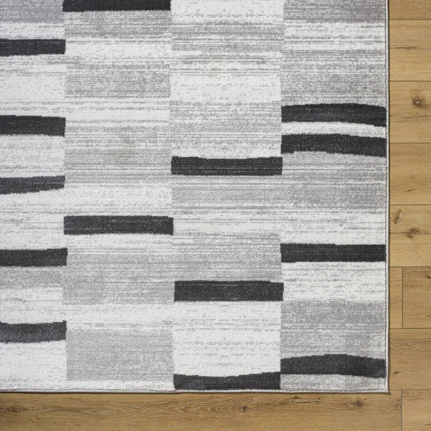 Trish Modern Black Area Rug