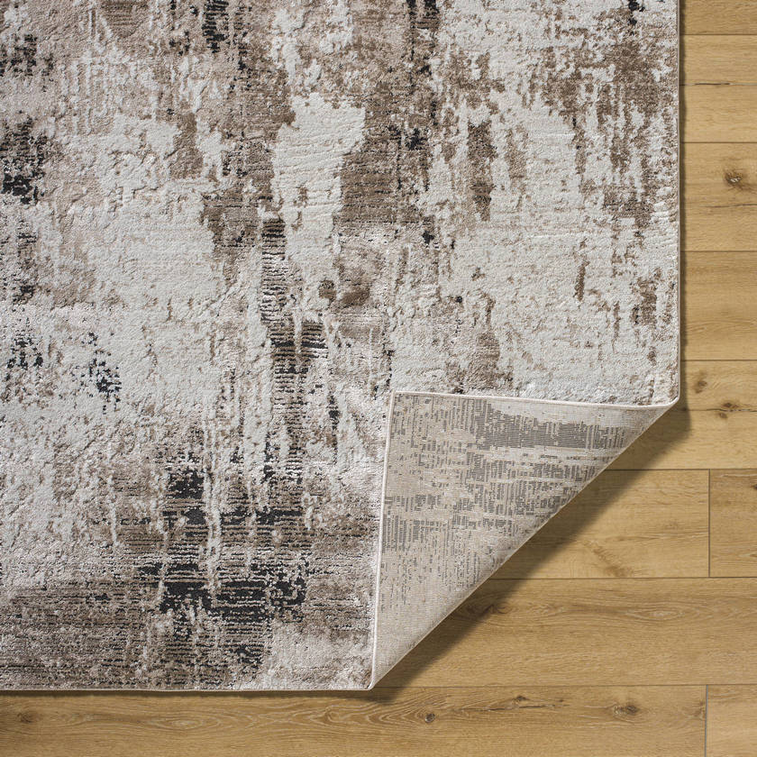 Tyjuan Modern Tan/Black Area Rug