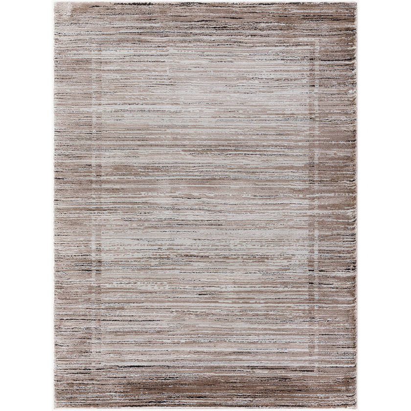 Kamini Modern Black/Tan Area Rug
