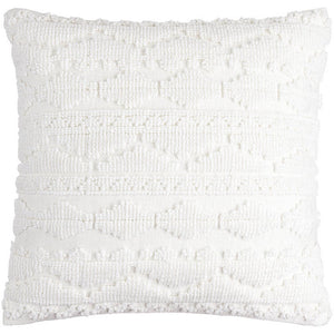 Barron White Pillow Cover