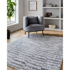 Mechel Modern Light Slate Area Rug