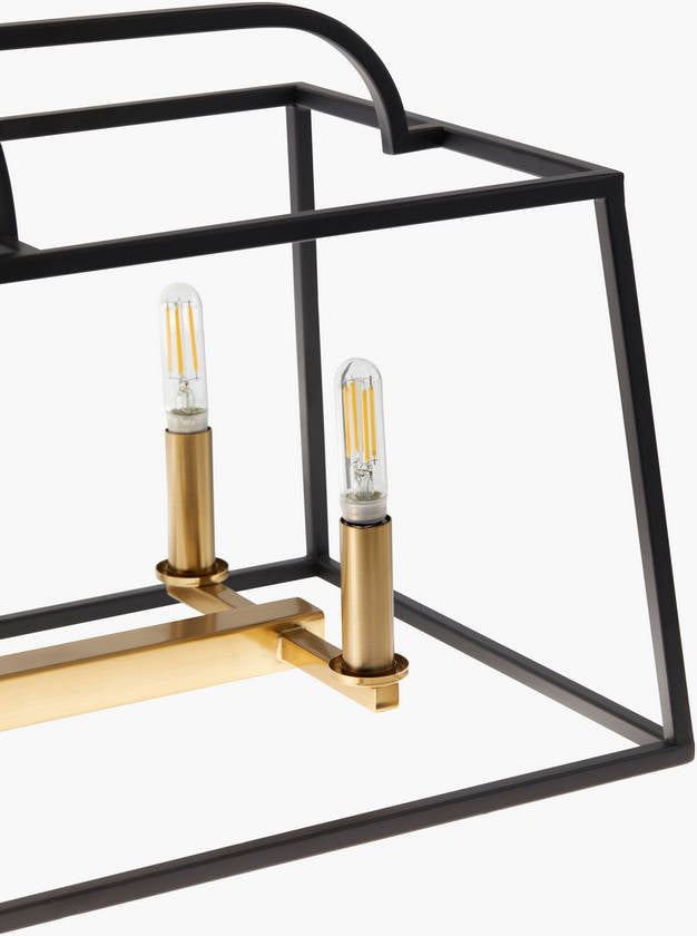 Laya Rustic Black Ceiling Lighting