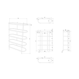 Jalyn Dark Brown Bookcase