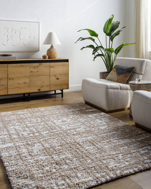 Arnita Modern Dark Brown Area Rug