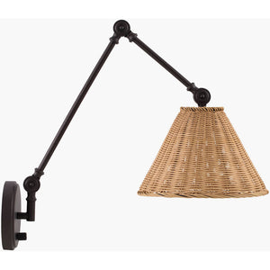 Chrisy Rustic Black Wall Sconces