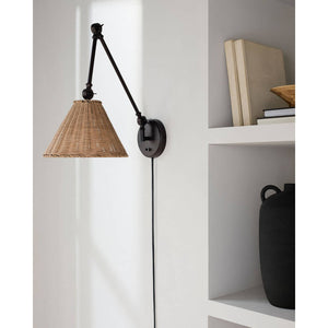 Chrisy Rustic Black Wall Sconces