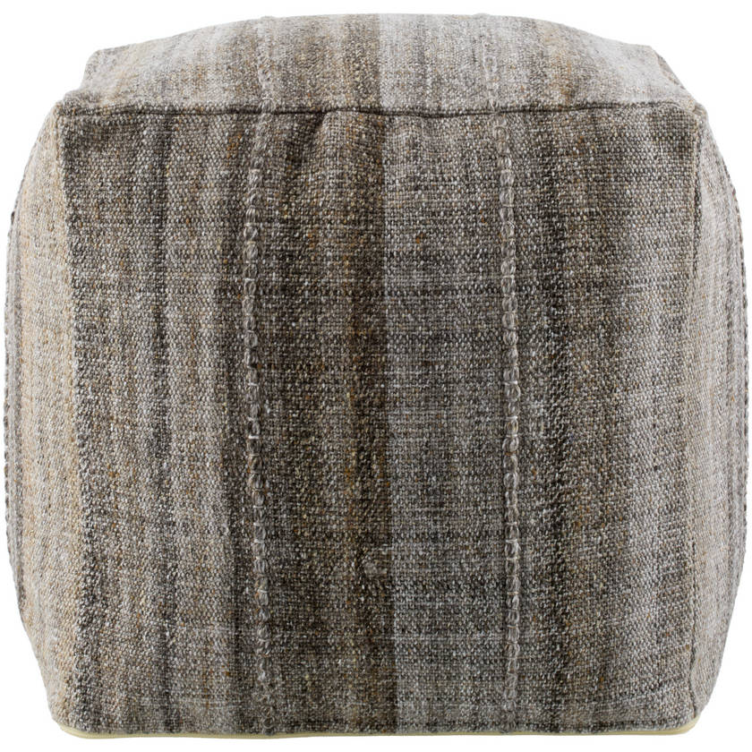 Meganne Dark Brown Pouf
