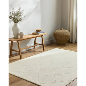 Tamera Global Ivory Washable Area Rug