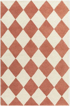 Tamera Global Terracotta Washable Area Rug
