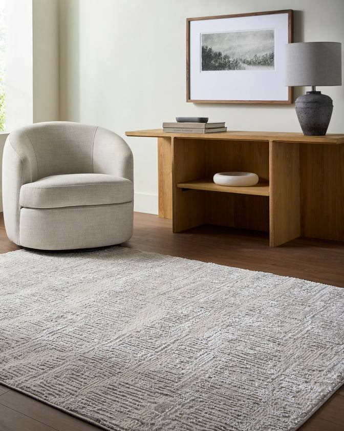 Iveth Modern Ivory Area Rug