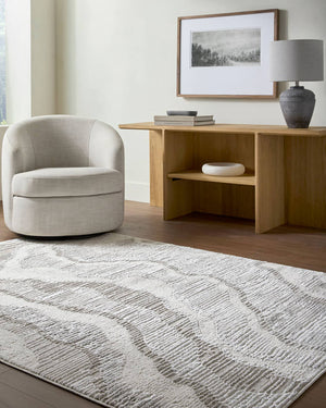 Iveliz Modern Ivory Area Rug