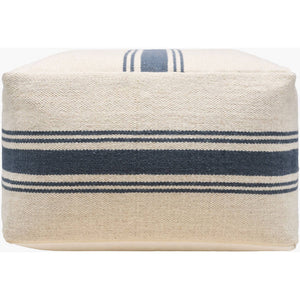 Ophemert Cream/Blue Pouf